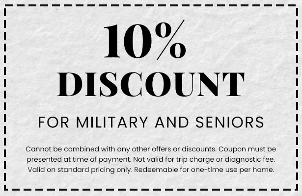 Discounts for For Military and Seniors